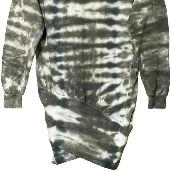 Young Fabulous & Broke Tie-Dye Turtleneck Sweater Dress XS Grey Retro-Chic NWT - Picture 9 of 14